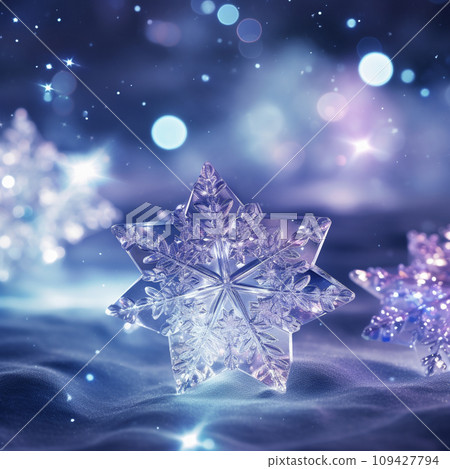 Sparkling star decoration AI image 109427794