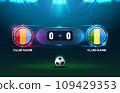 soccer football stadium scoreboard 109429353