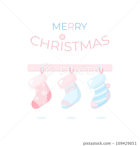 hanging christmas stocking 109429851