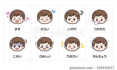 Visual support_emotion/expression picture cards_boy 2 109430017
