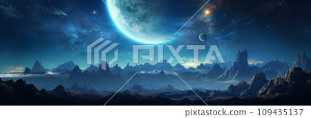 Extraterrestrial Galaxies And Universes - Stock Illustration [109435137 ...