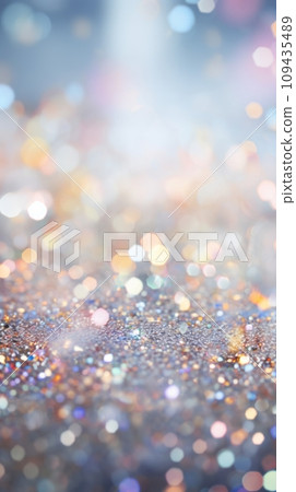 Blurred background with confetti and sparkles 109435489