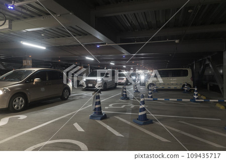 Indoor parking lot congestion holidays Indoor parking lot congestion holidays 109435717