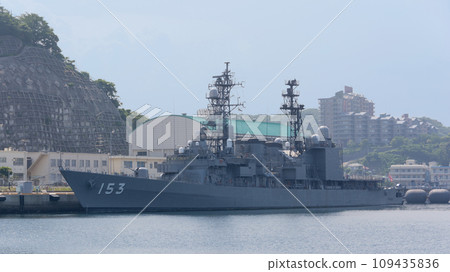 Maritime Self-Defense Force destroyer Yugiri anchored Maritime Self-Defense Force destroyer Yugiri anchored 109435836