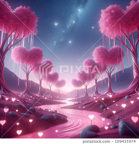 粉紅天堂 AI 生成影像 粉紅天堂 AI 生成影像 109435974