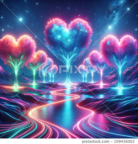 霓虹愛綠洲 AI 生成影像 霓虹愛綠洲 AI 生成影像 109436002