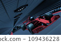Formula 1 car race 3D animation. Futuristic theme 109436228