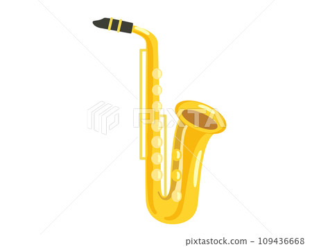 Illustration inspired by a saxophone 109436668