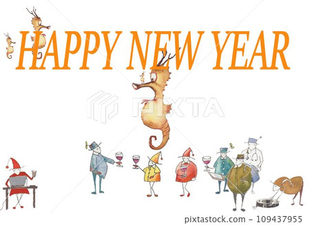 新年素材、龍年、龍的誕生 109437955