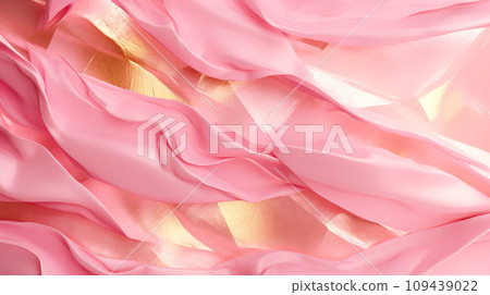 Pink and gold shiny paper-like texture background "AI generated image" Pink and gold shiny paper-like texture background "AI generated image" 109439022