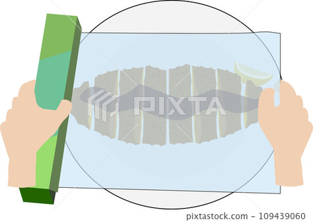 在食物上簡單包裹的插圖 109439060