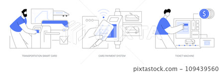 Public transport payment methods isolated cartoon vector illustrations se Public transport payment methods isolated cartoon vector illustrations se 109439560