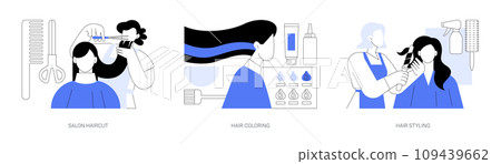 Hair salon isolated cartoon vector illustrations se Hair salon isolated cartoon vector illustrations se 109439662