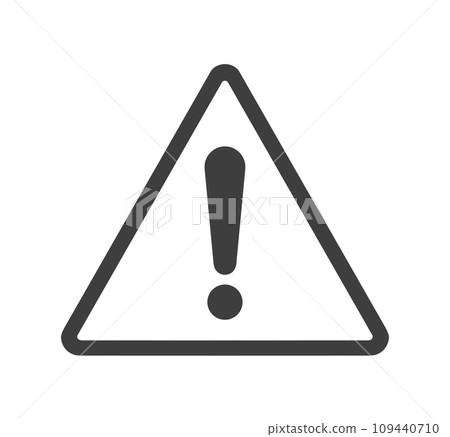 Simple black warning mark 109440710