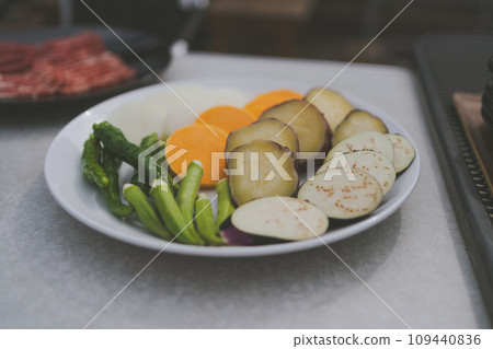 燒烤 蔬菜 食品 109440836