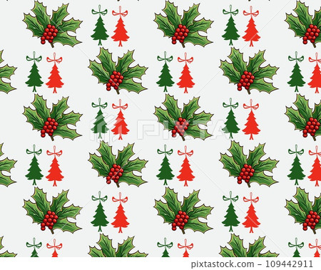 A Simple and Symmetrical Pattern for Christmas 109442911