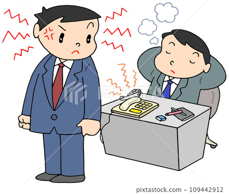 Business - Problem employees, slacking off, own pace 109442912