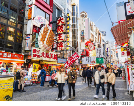 大阪南道頓堀 *部分柔焦 109443313