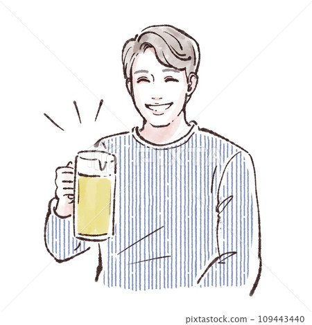 Alcohol/Beer/Cheers/Drinking party/Alcohol/Drinking/Year-end party/New Year's party/Welcome party/Celebration/Izakaya/Mug/ 109443440