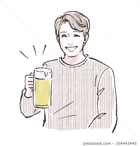 Alcohol/Beer/Cheers/Drinking party/Alcohol/Drinking/Year-end party/New Year's party/Welcome party/Celebration/Izakaya/Mug/ 109443448