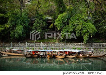 Fenghuang Ancient Town. Located in Fenghuang County. Southwest of HuNan Province, China. Fenghuang is a popular tourist destination of Asia. Fenghuang Ancient Town. Located in Fenghuang County. Southwest of HuNan Province, China. Fenghuang is a popular tourist destination of Asia. 109444523