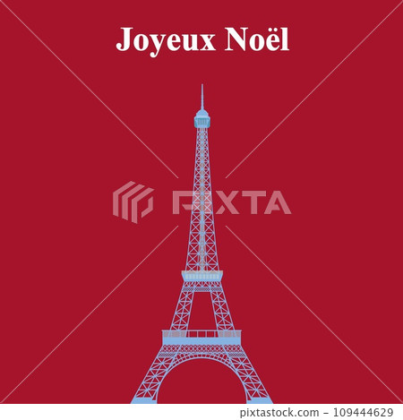 Eiffel Tower tour eiffel merry christmas joyeux noel paris 109444629