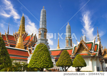 Beautiful architecture around the Emerald Temple 109444702