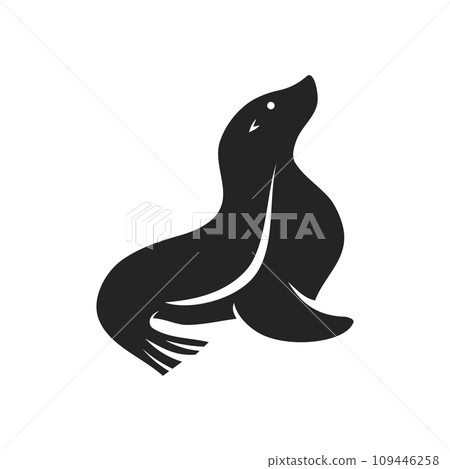 Sea Lion Logo template Isolated. Brand Identity. Icon Abstract Vector graphic Sea Lion Logo template Isolated. Brand Identity. Icon Abstract Vector graphic 109446258