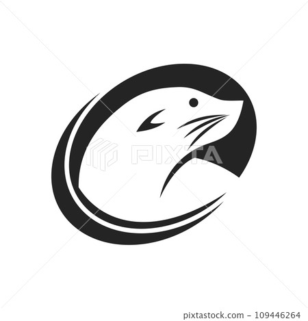 Sea Lion Logo template Isolated. Brand Identity. Icon Abstract Vector graphic Sea Lion Logo template Isolated. Brand Identity. Icon Abstract Vector graphic 109446264