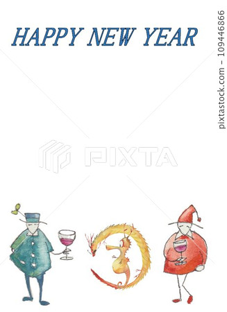 新年素材、龍年、龍的誕生 新年素材、龍年、龍的誕生 109446866