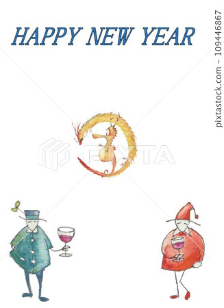新年素材、龍年、龍的誕生 新年素材、龍年、龍的誕生 109446867