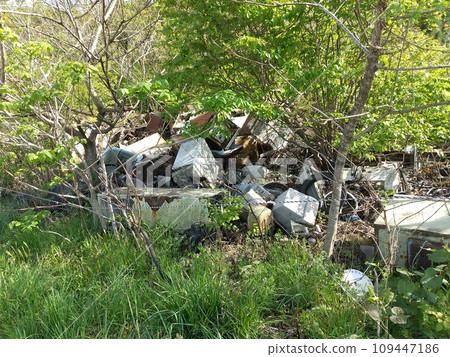 Illegal dumping of garbage Illegal dumping of garbage 109447186
