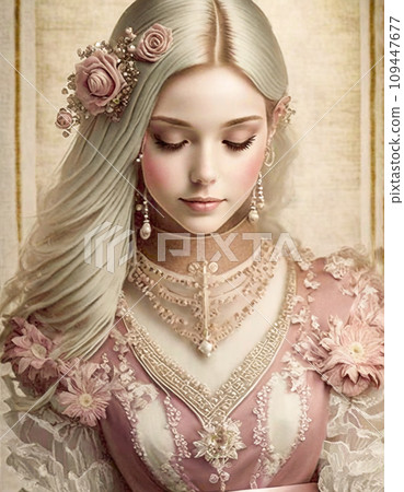 穿著漂亮衣服的女人 109447677