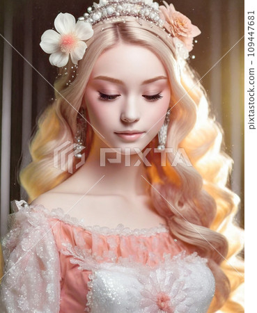 woman in beautiful dress 109447681