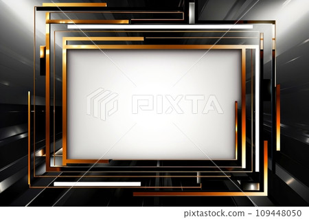 Abstract high tech white border, futuristic technology background, Generative AI 109448050