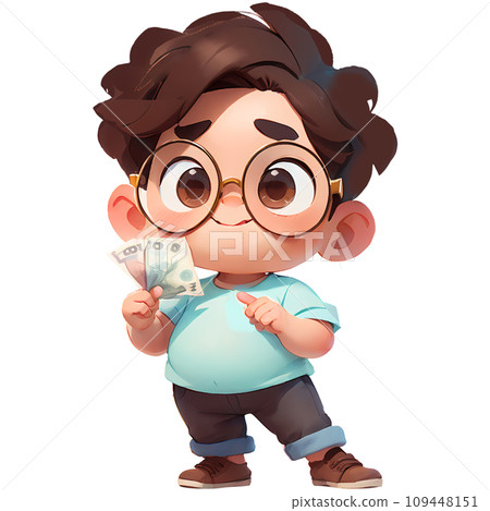 young cute boy holding lot of cash young cute boy holding lot of cash 109448151