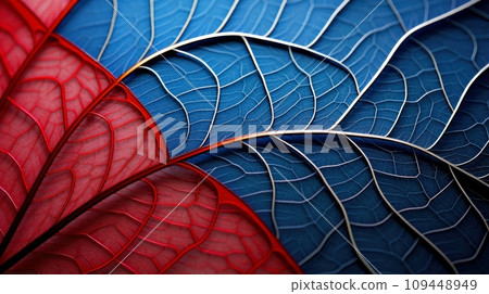 Close up texture leaf structure macro photography, abstract texture, Generative AI illustration Close up texture leaf structure macro photography, abstract texture, Generative AI illustration 109448949