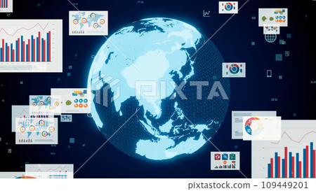 地球和統計圖 109449201