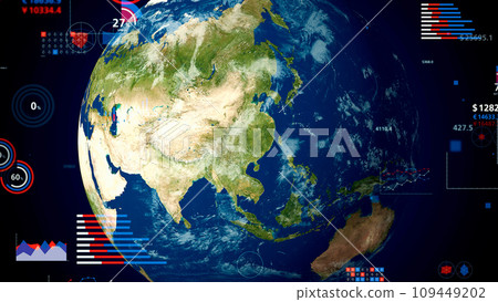 地球和統計圖 109449202