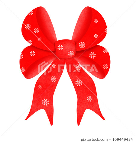 festive ribbon with bow 109449454