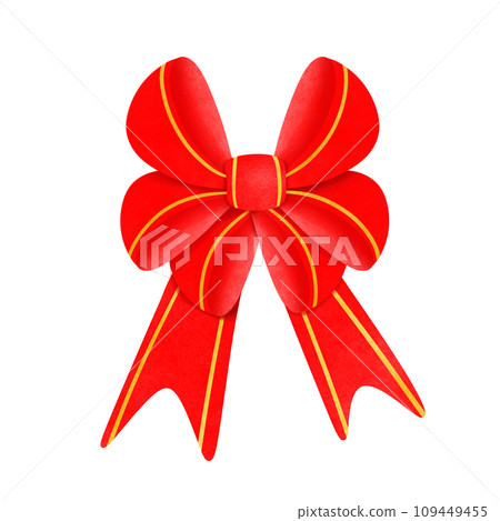 festive ribbon with bow festive ribbon with bow 109449455