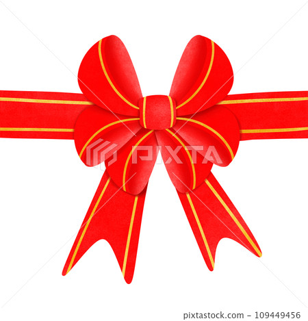 festive ribbon with bow 109449456