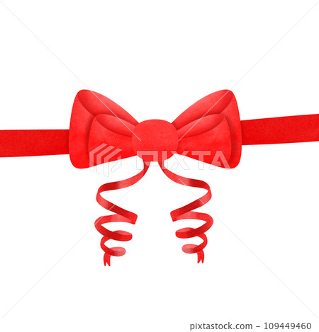 festive ribbon with bow festive ribbon with bow 109449460