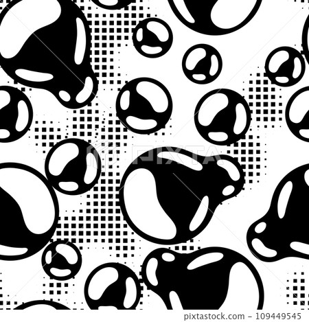 Blots and drips slime pattern. Toxic mucus smudges streaks and blotch. 109449545