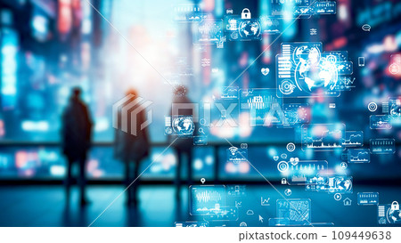 未來城市人和數字數據 109449638