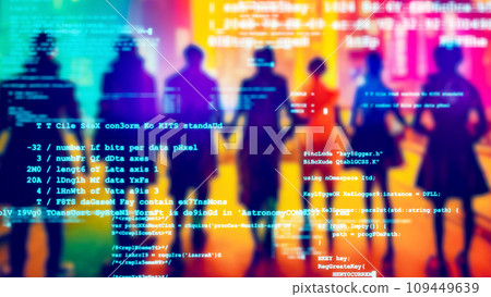 People and programming code hacker group 109449639