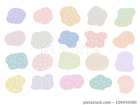 手寫圖案流體形狀插圖集 109450480