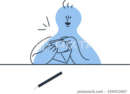 person who puts away letters person who puts away letters 109452667