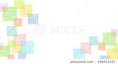 Colorful square pattern frame background material Colorful square pattern frame background material 109452835