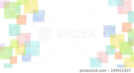 彩色方形圖案框架背景材料 109452837